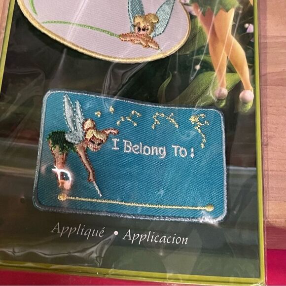 Disney Tinkerbell Aplique “I Belong to” Patches - Picture 3 of 4